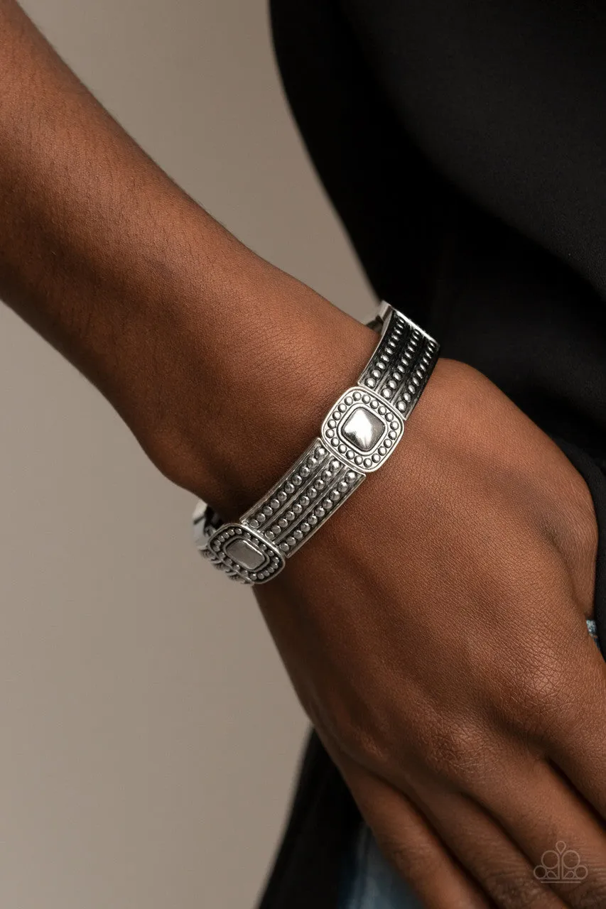 Rustic Redux Silver Paparazzi Bracelet