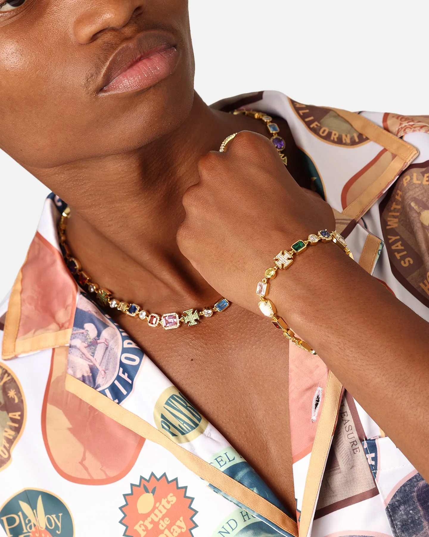 Saint Morta Candy Ice Bracelet Iced Gold