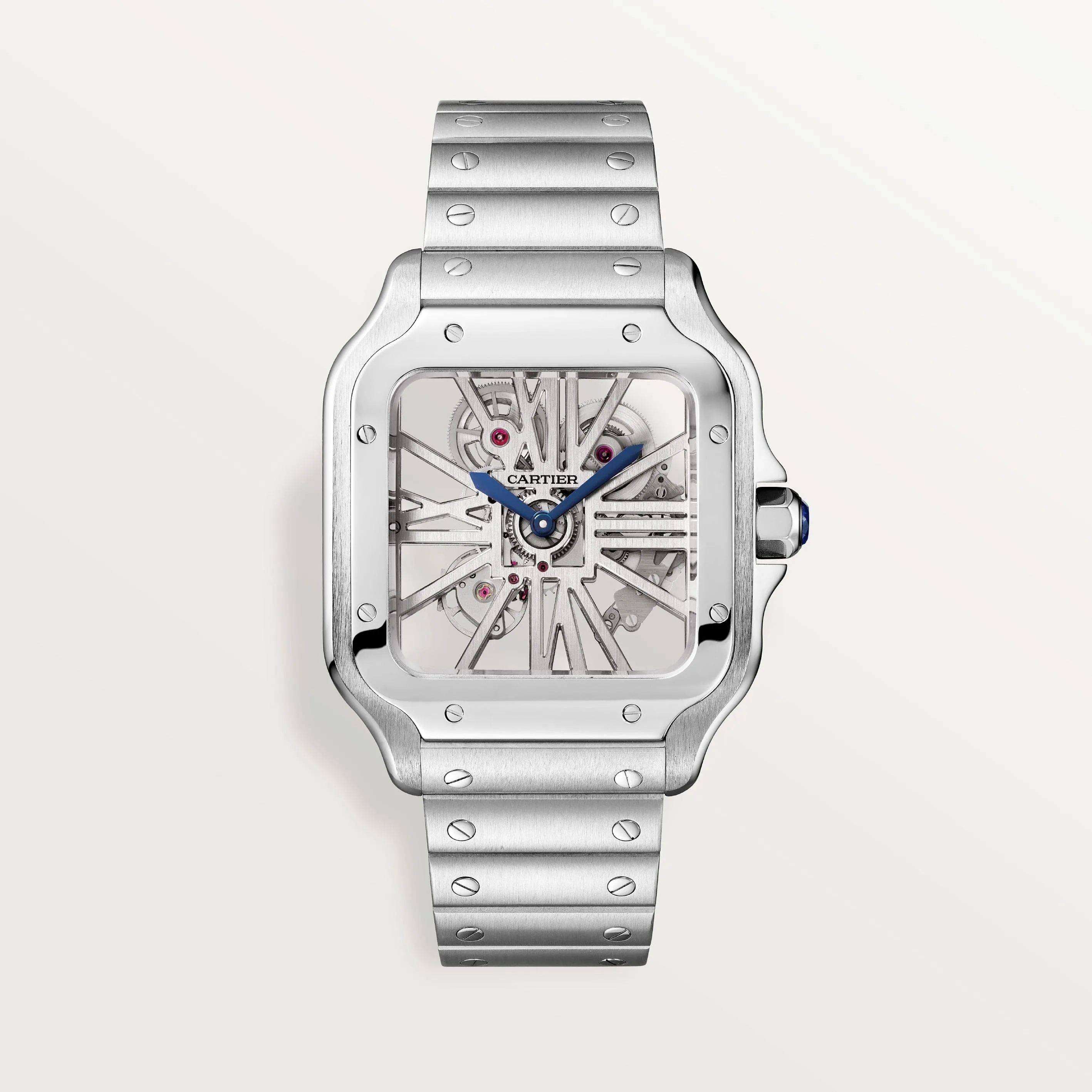 Santos de Cartier skeleton watch CRWHSA0015