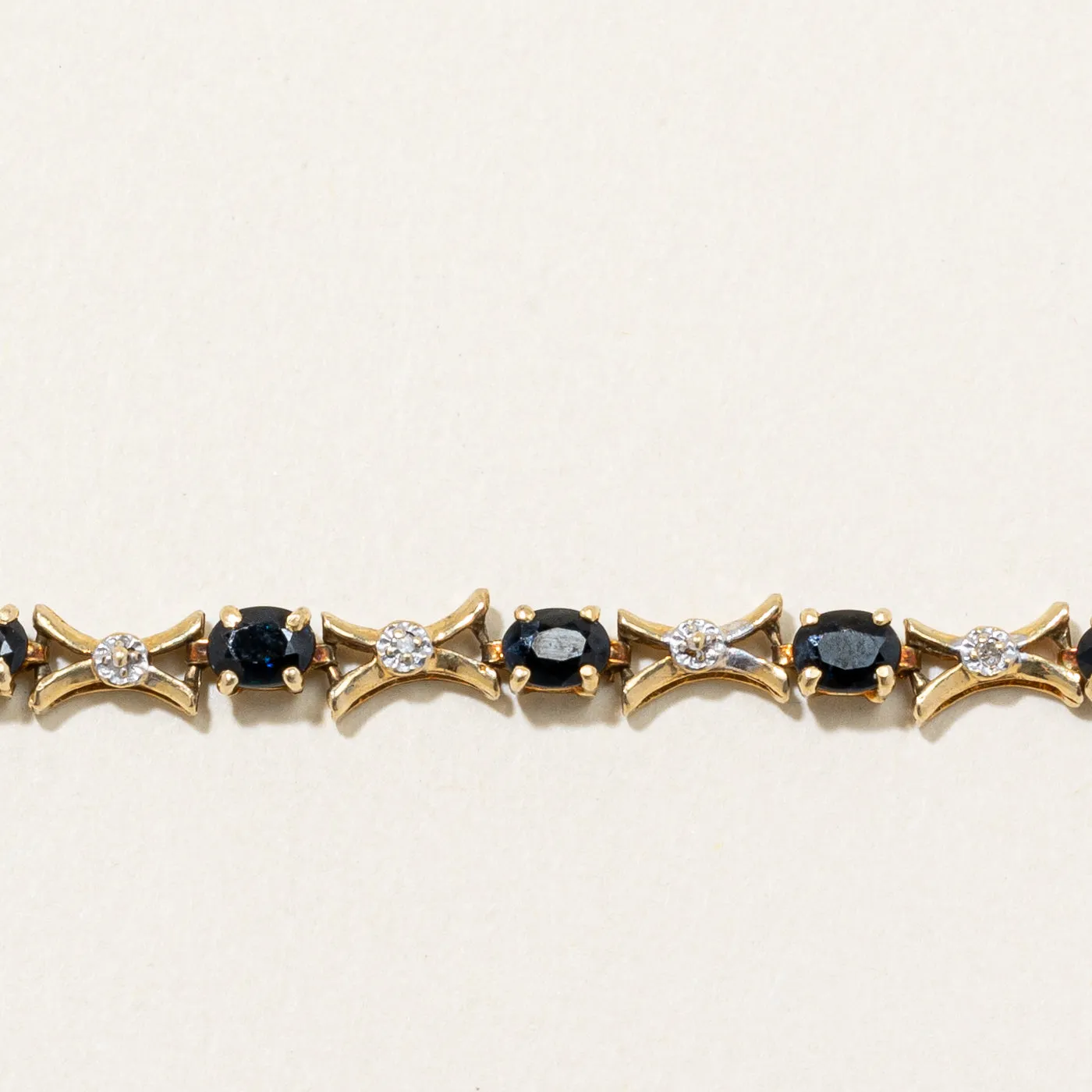 Sapphire & Diamond Bracelet | 2.50ctw, 0.04ctw | 7.5" |