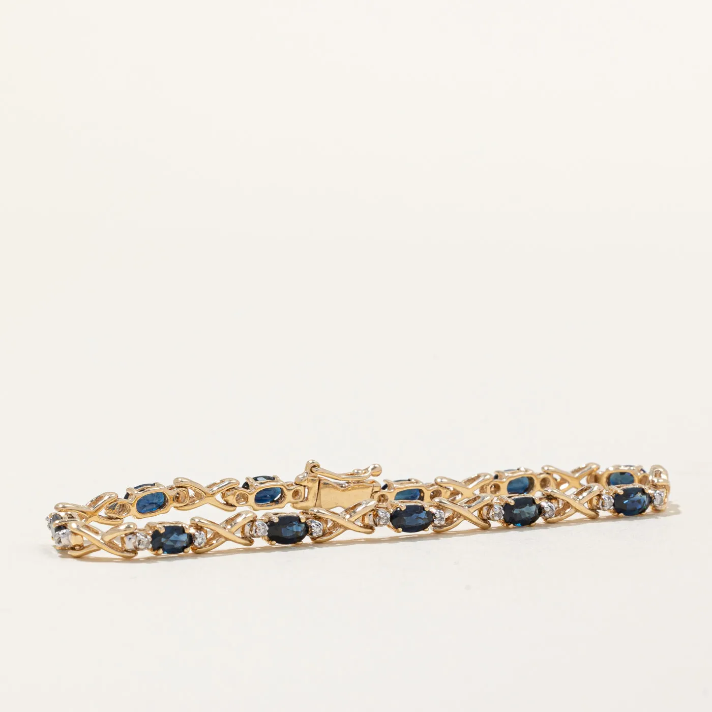 Sapphire & Diamond Bracelet | 3.00ctw, 0.11ctw | 6.25" |