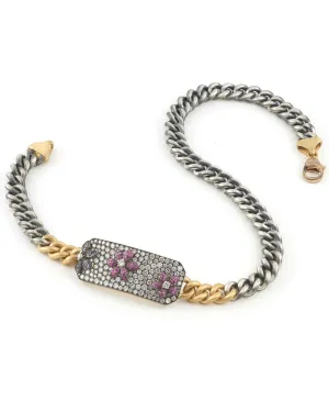 Sapphire Flower Ten Table Bracelet
