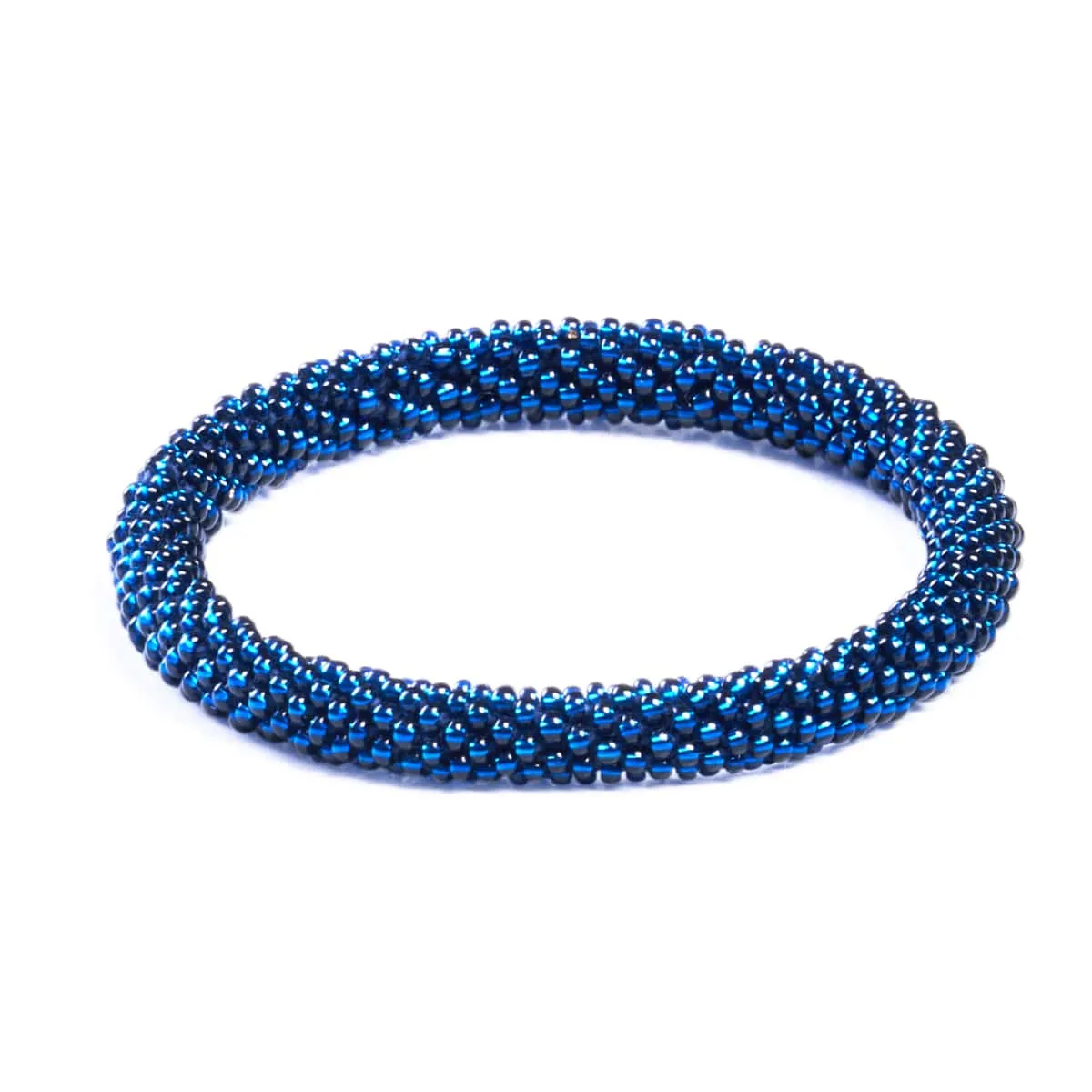 Sapphire Sea | Himalayan Glass Bead Bracelet