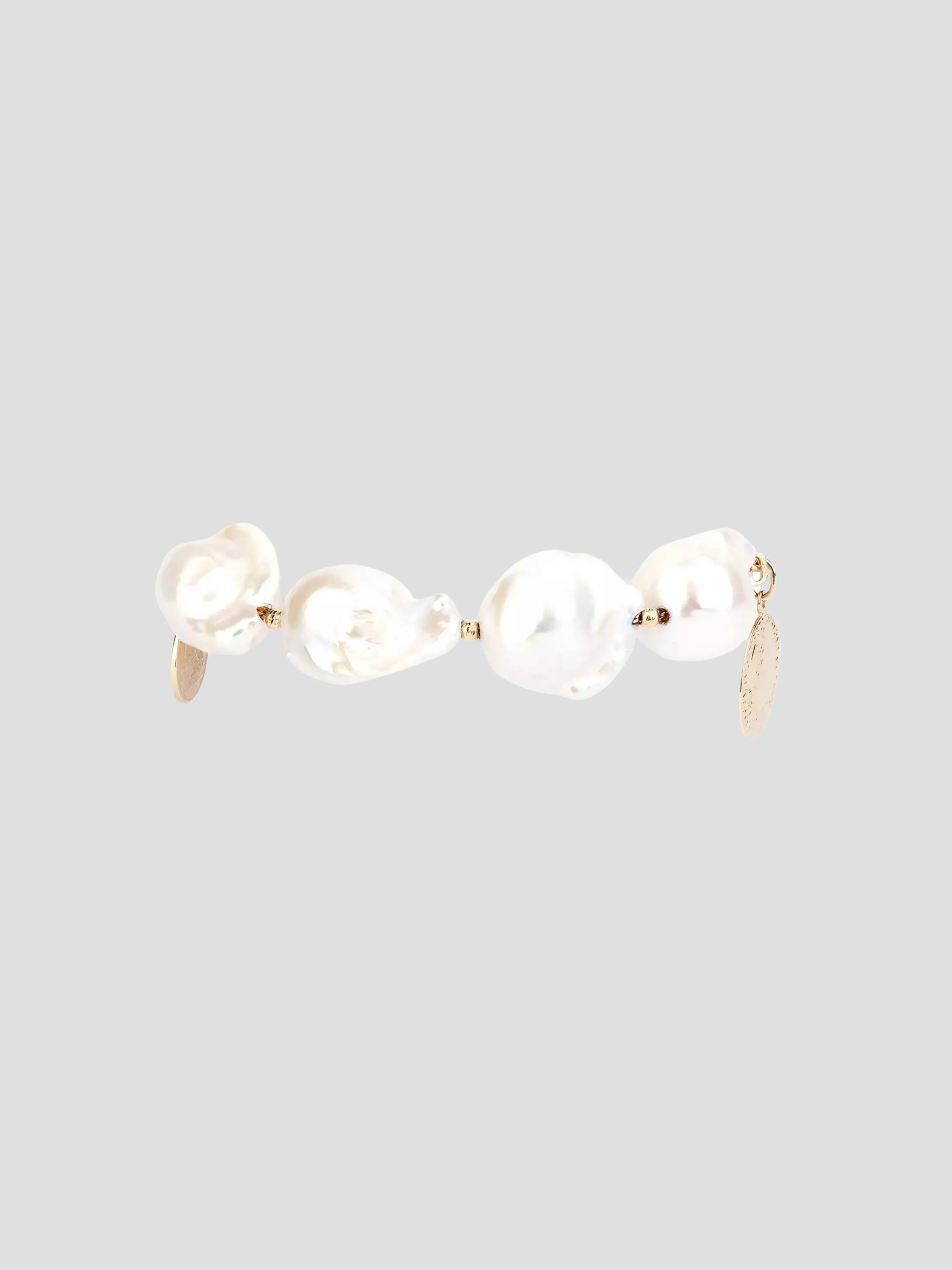 Seafood Pearl Bracelet 14k Gold