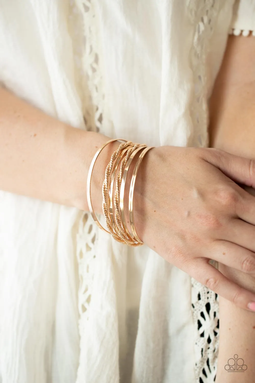 Sensational Shimmer - Gold Bracelet Set