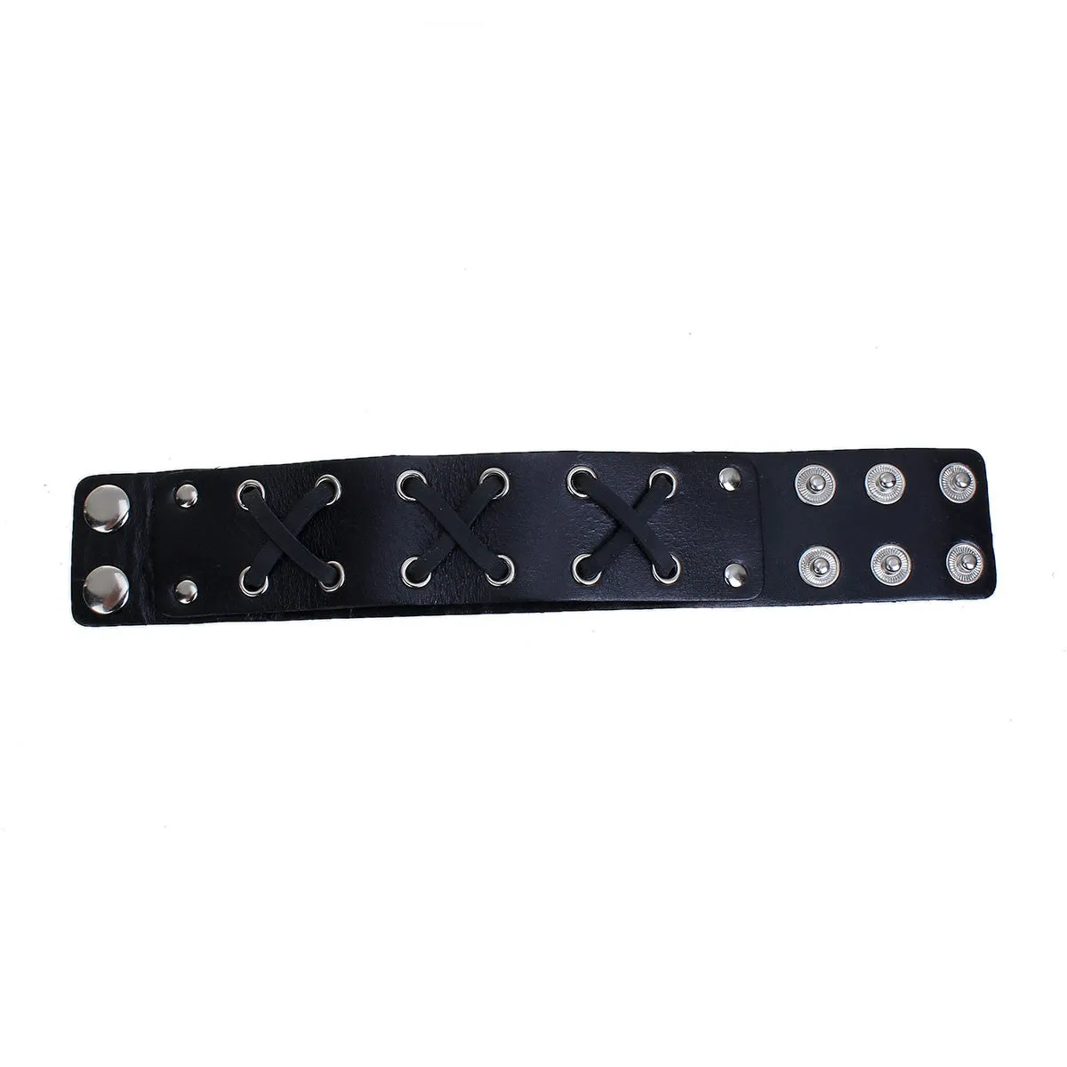SEXY SPARKLES Mens Genuine Real Leather Wrist Bracelet Wide Casual Wristband Cuff Bangle Adjustable
