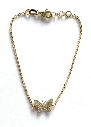 Shay CZ Butterfly Bracelet