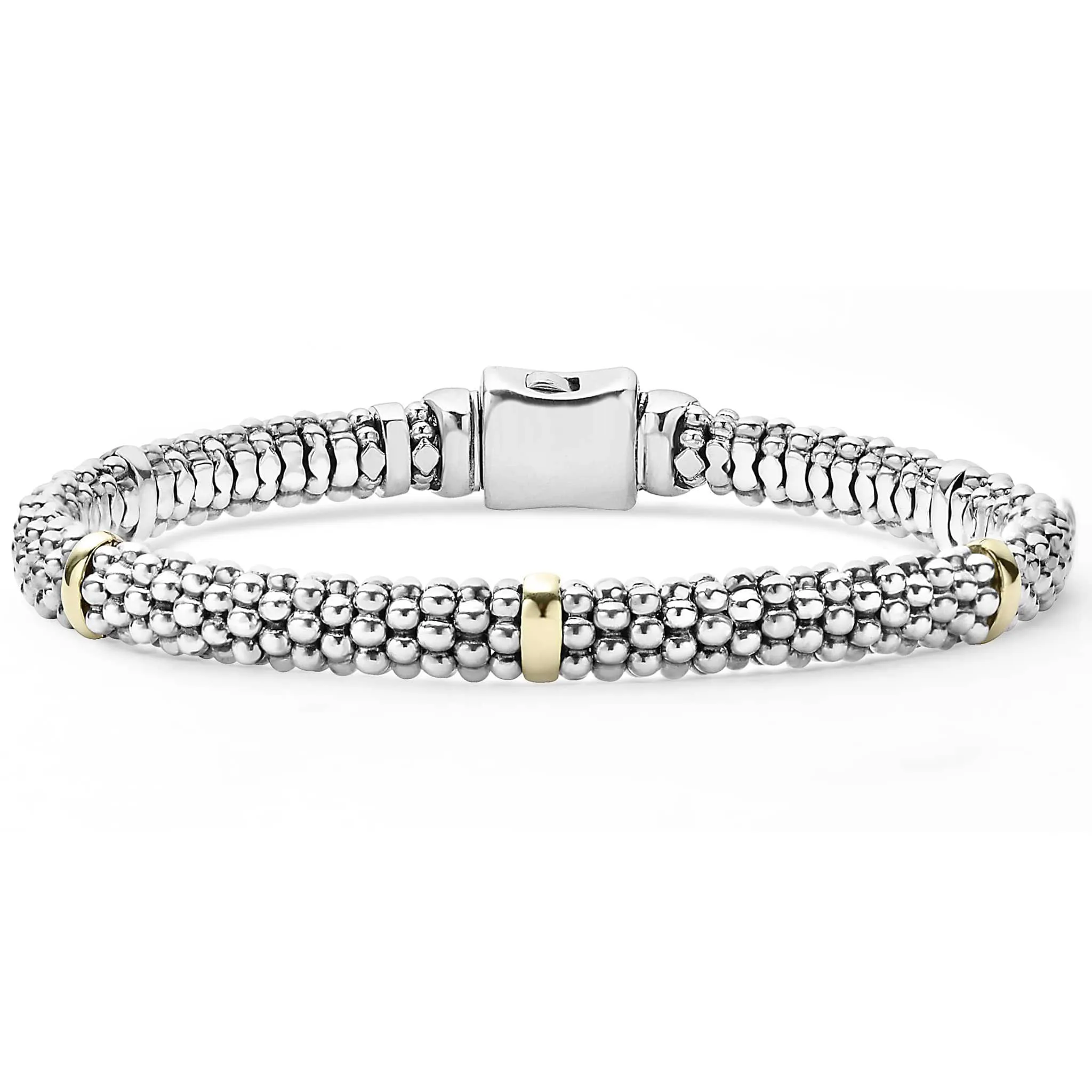 Signature Caviar Two-Tone Pearl Bracelet Gift Set