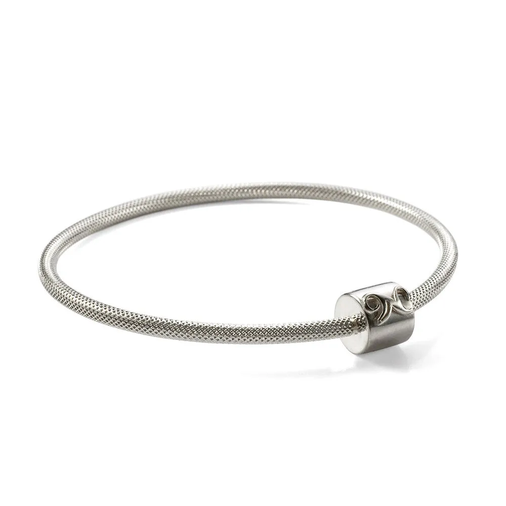 Signature N Bangle Silver 8.5 inch/21.6 cm