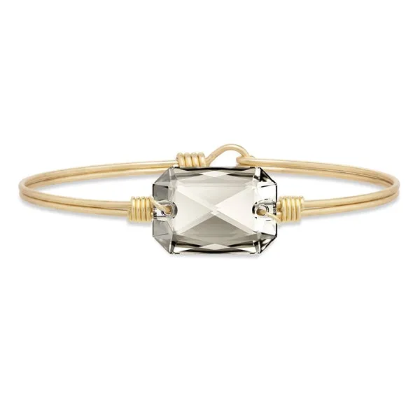 Silver Crystal Bangle Bracelet