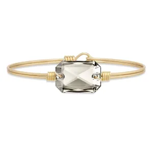 Silver Crystal Bangle Bracelet