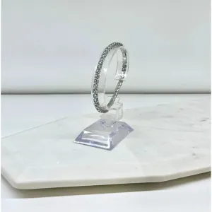 Silver Crystal Tennis Bracelet