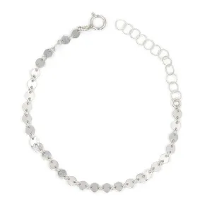Silver Disc Bracelet