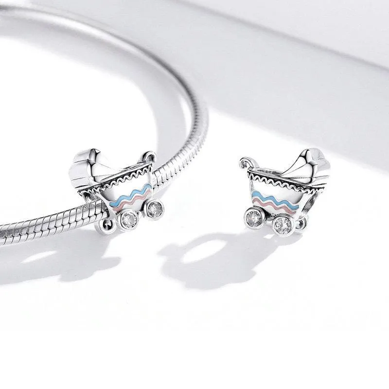Silver Pram Charm