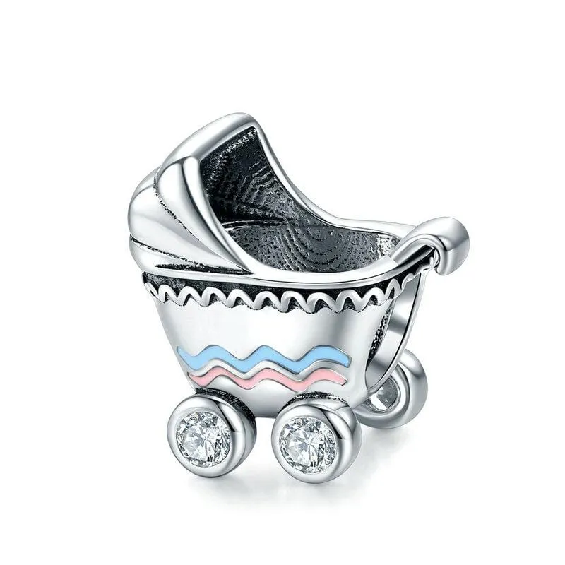 Silver Pram Charm