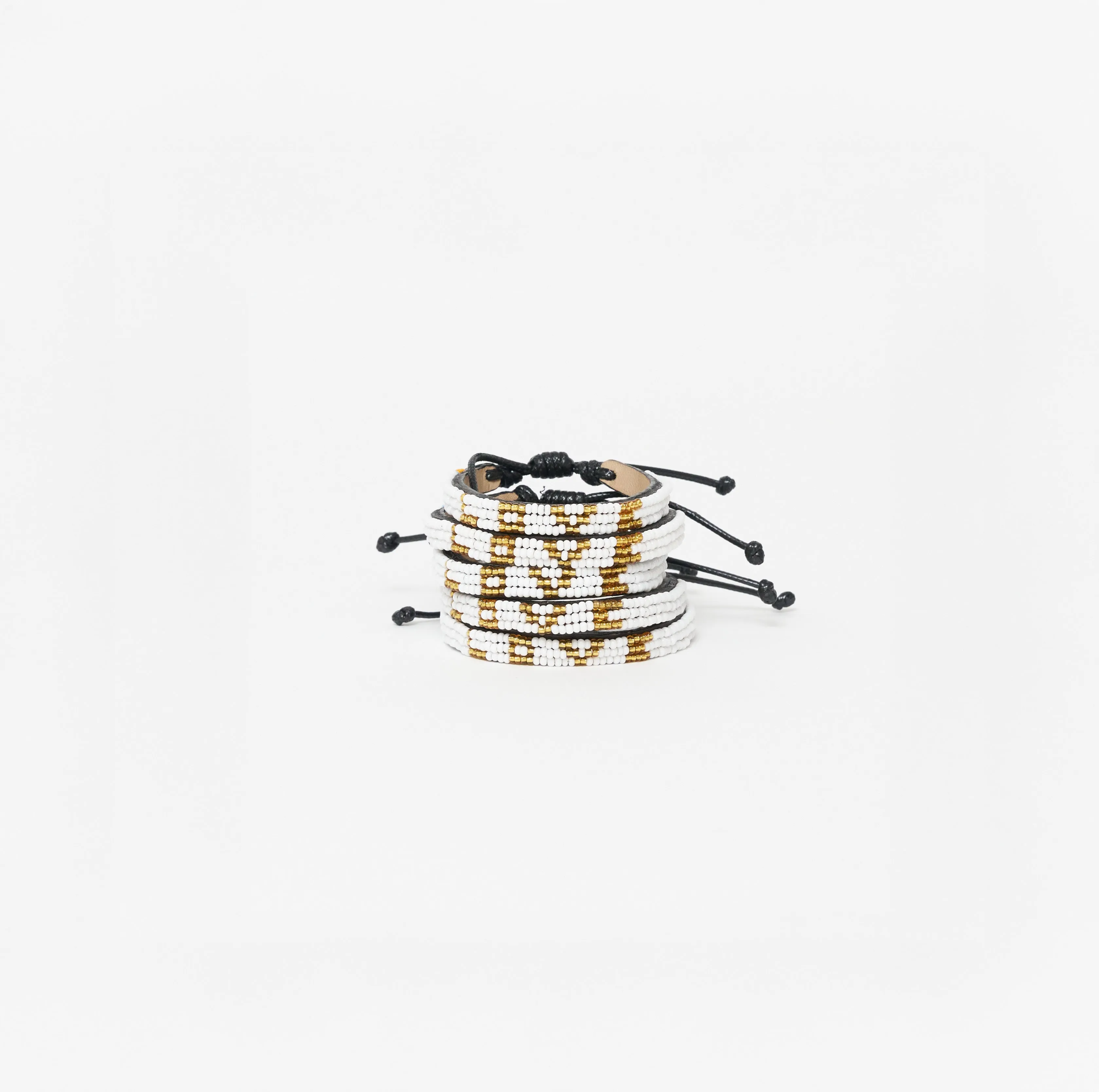 Skinny LOVE Bracelet Bundle - White/Gold