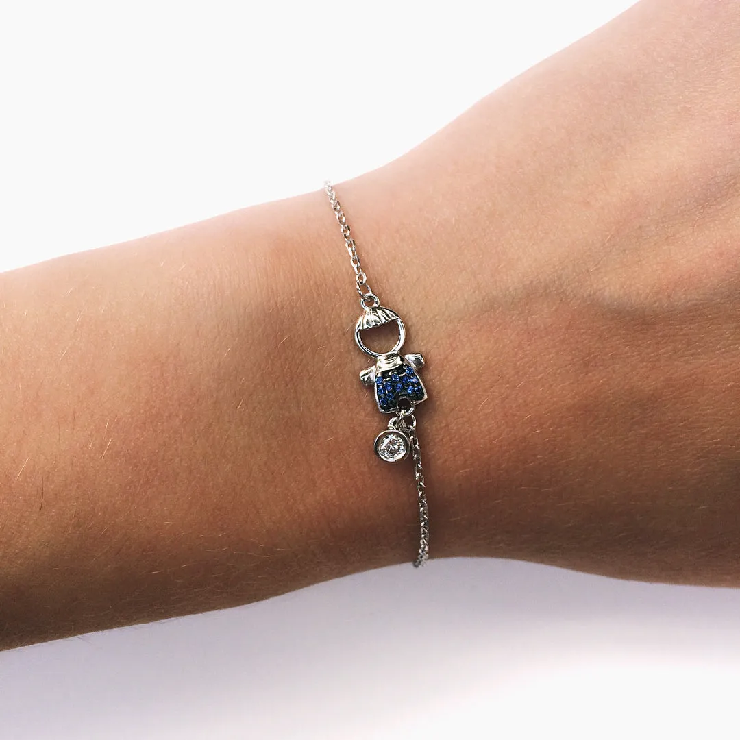 SOKOLOV - Boy Bracelet - Sterling Silver With CZ, Blue
