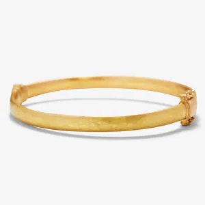 Sonoma Hammered Hinged Bangle in 20K Peach Gold- 5mm