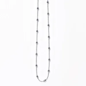Southern Gates Sterling Silver Rice Bead Satellite Chain KAR605, 20" (97102)