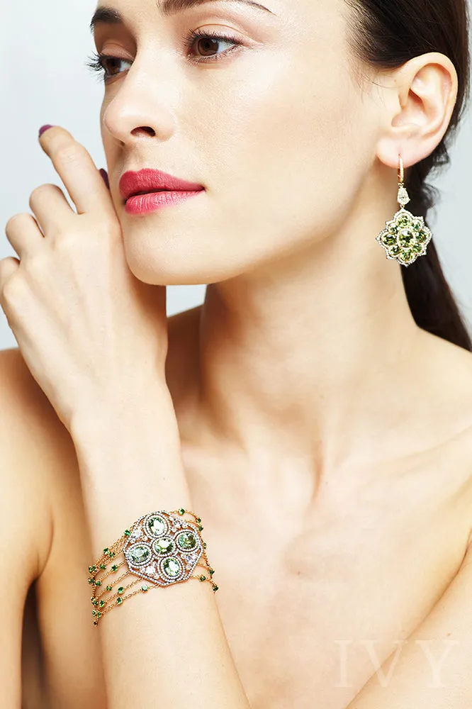 Spinel Ruby and Diamond Bracelet