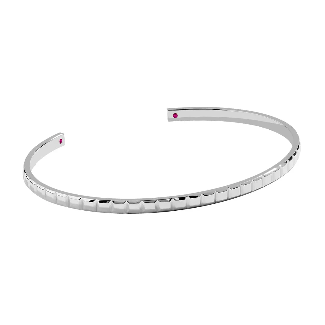 Square Cuff in Silver