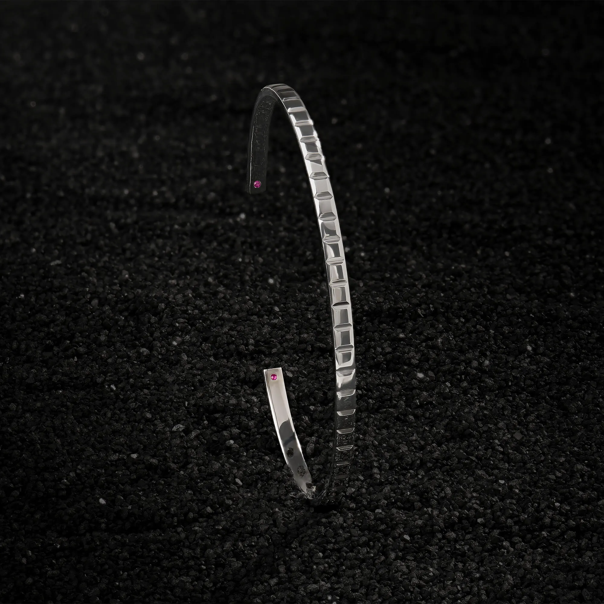 Square Cuff in Silver