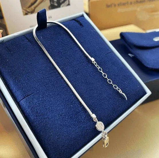 Square Snake Bone Bracelet In Sterling Silver