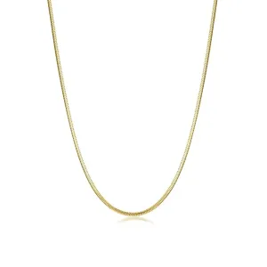 Square Snake Bone Bracelet In Sterling Silver