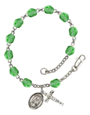 St. Alice Custom Birthstone Rosary Bracelet