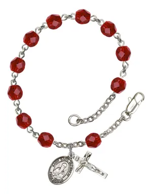 St. Basil the Great Custom Birthstone Rosary Bracelet