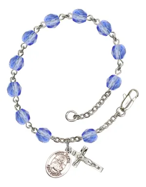 St. Daria Custom Birthstone Rosary Bracelet