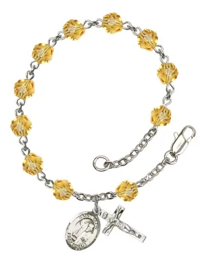 St. Elmo Custom Birthstone Rosary Bracelet