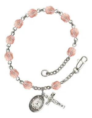 St. Marie Magdalen Postel Custom Birthstone Rosary Bracelet