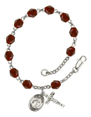 St. Marina Custom Birthstone Rosary Bracelet