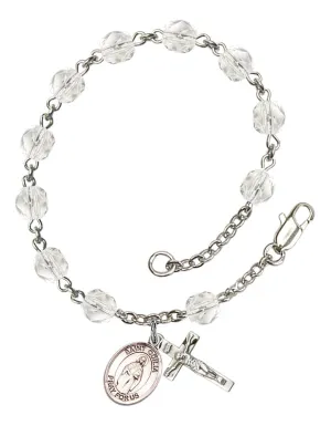 St. Odilia Custom Birthstone Rosary Bracelet