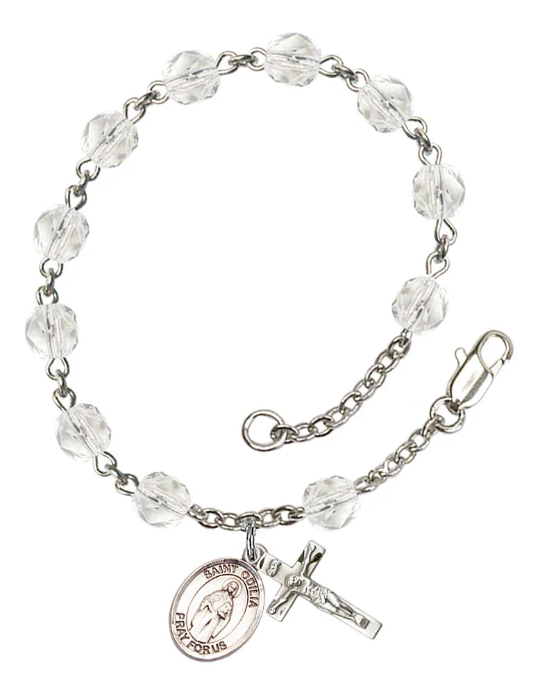 St. Odilia Custom Birthstone Rosary Bracelet