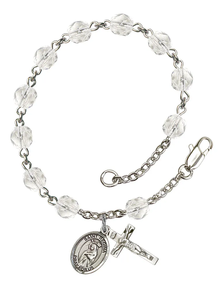 St. Regina Custom Birthstone Rosary Bracelet