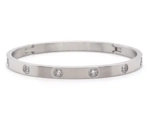 Star Bangle Narrow Stainless Steel Bracelet