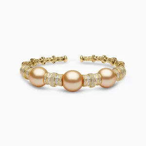 Starlight 18K Gold Pearl and Diamond Bracelet