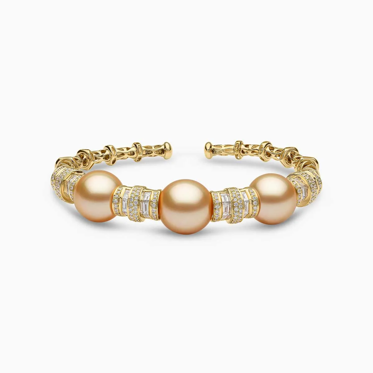 Starlight 18K Gold Pearl and Diamond Bracelet