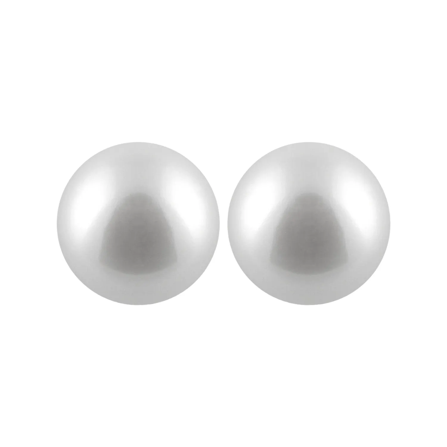 Sterling Silver (8-9mm) Freshwater Pearl Earrings and Necklace  Set
