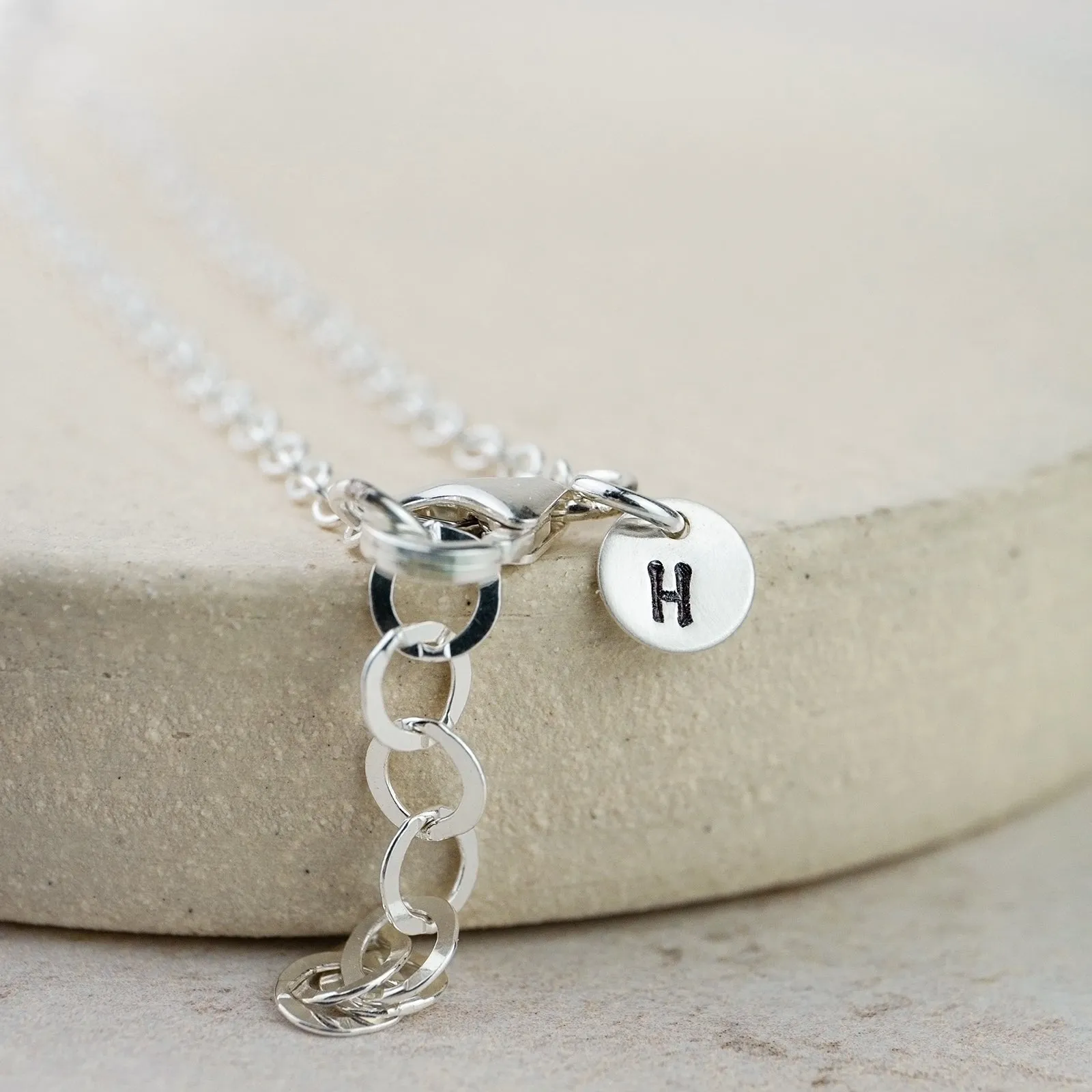 Sterling Silver Moon Charm Bracelet