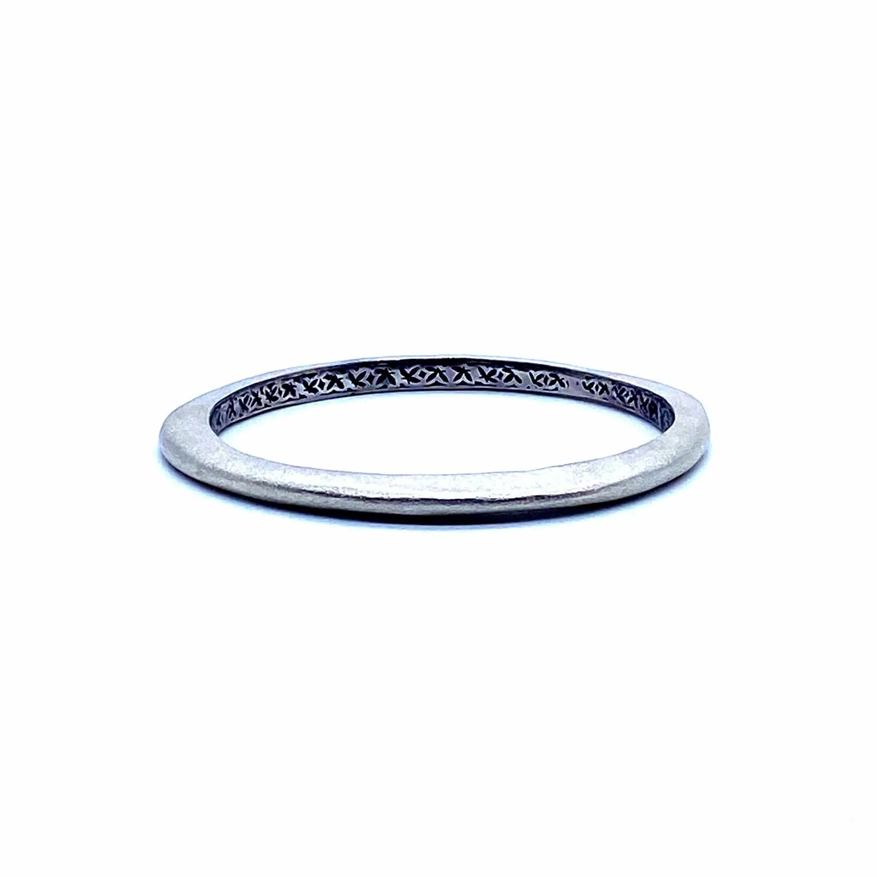 Sterling Silver Tribal Wave Bangle 5mm Thick