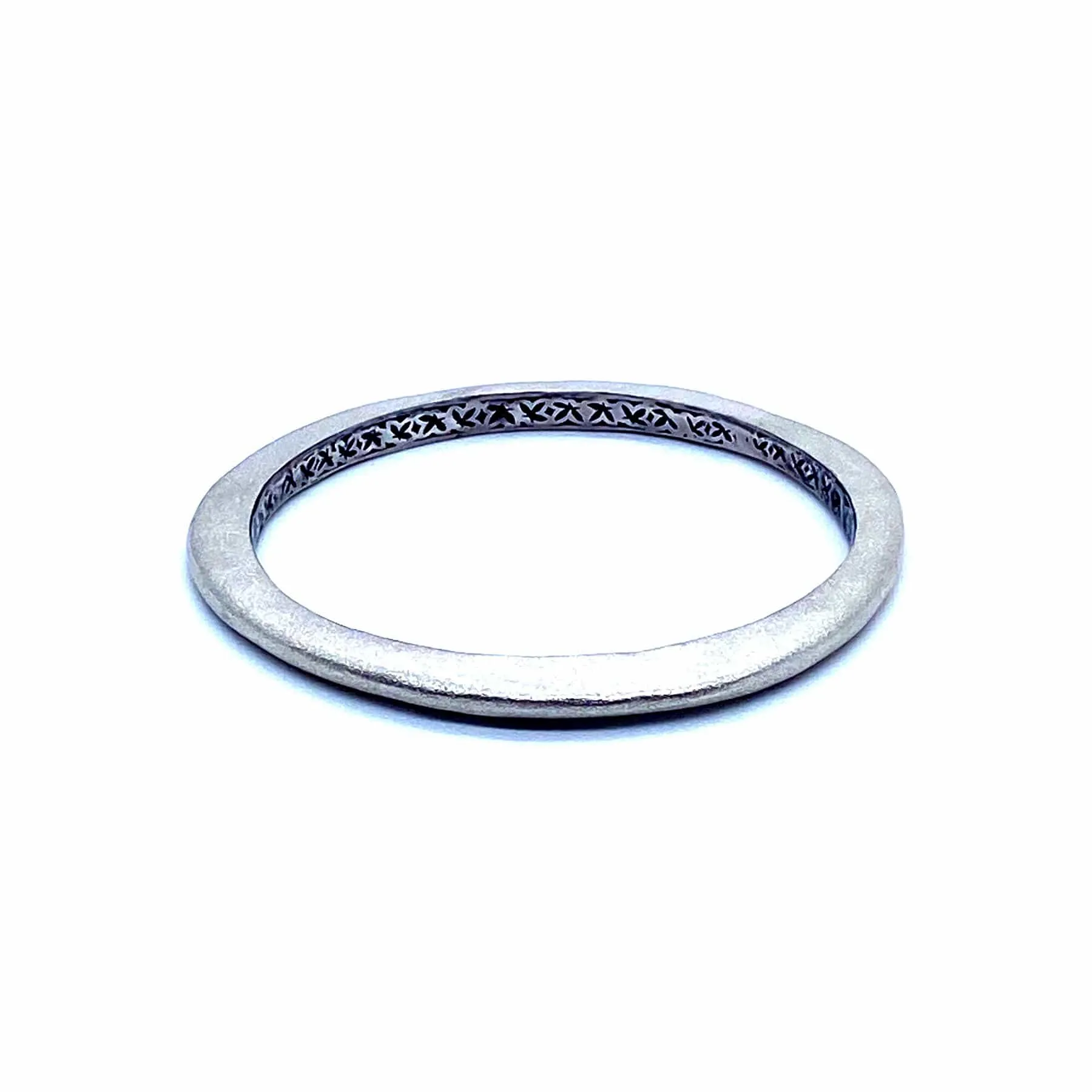 Sterling Silver Tribal Wave Bangle 5mm Thick