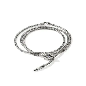 Sterling Silver White Naga Bracelet