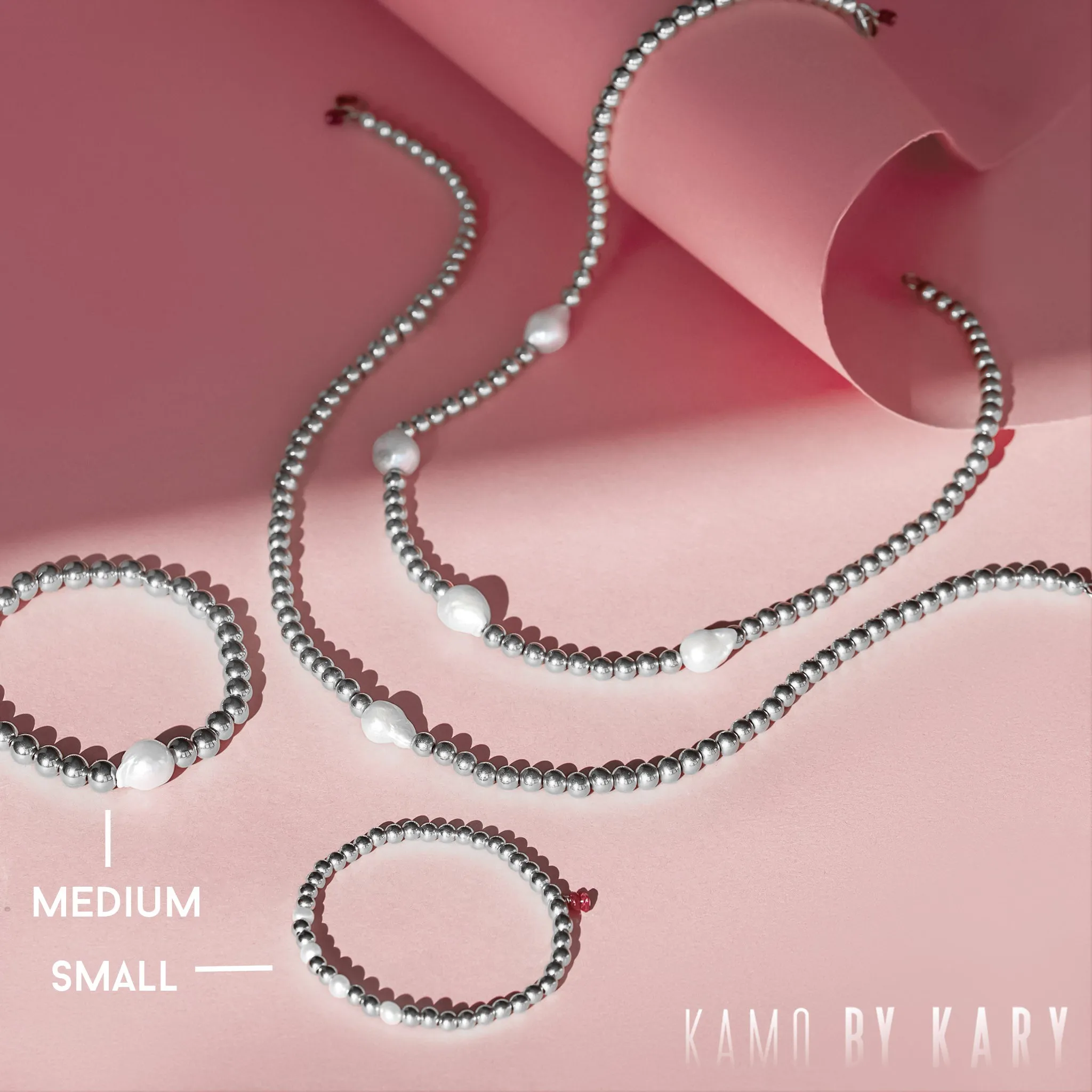 Styled Set: 925 Silver Pearl Set (small)