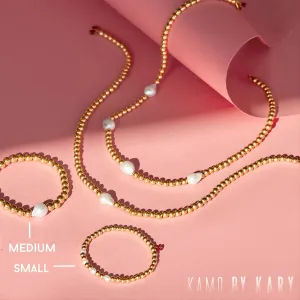 Styled Set: Two Gold-Filled Pearl Bracelets   Raven Ring