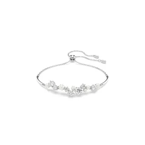 Swarovski Rhodium White Pearl Constella Slider Bangle