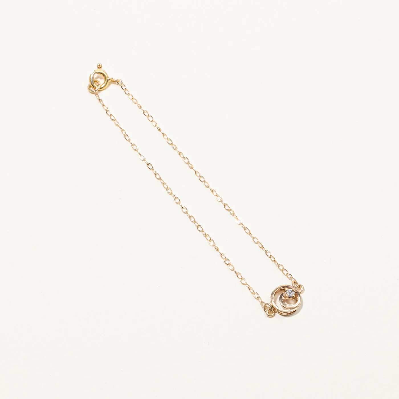 Swirl Diamond Chain Bracelet | 0.05ct | 7"|