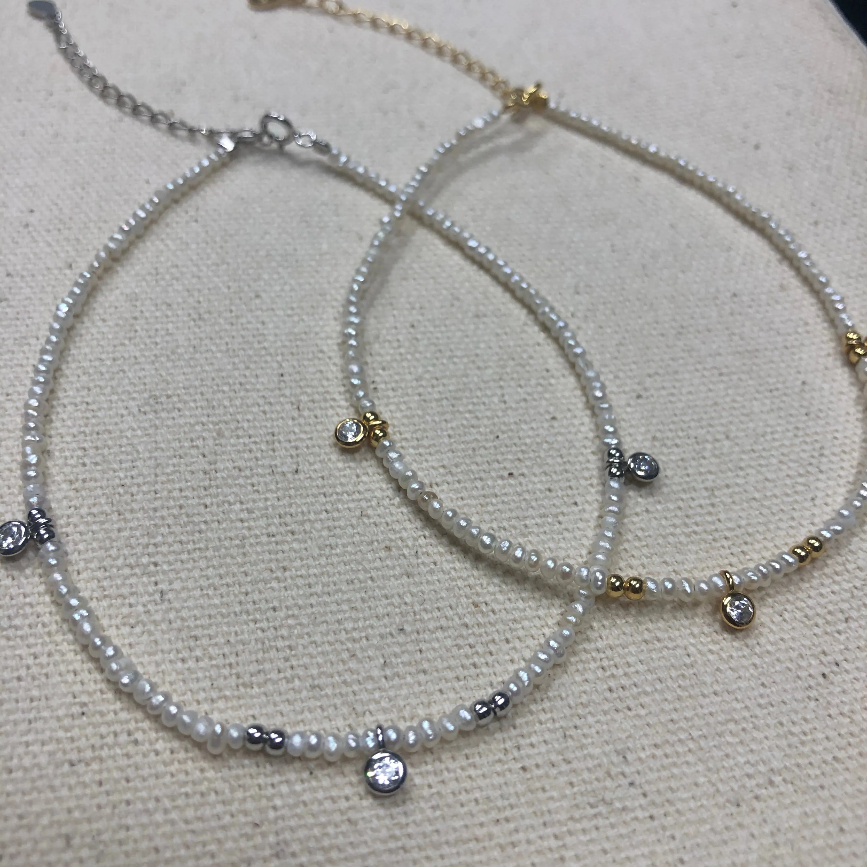 The Brittany - Pearl anklet